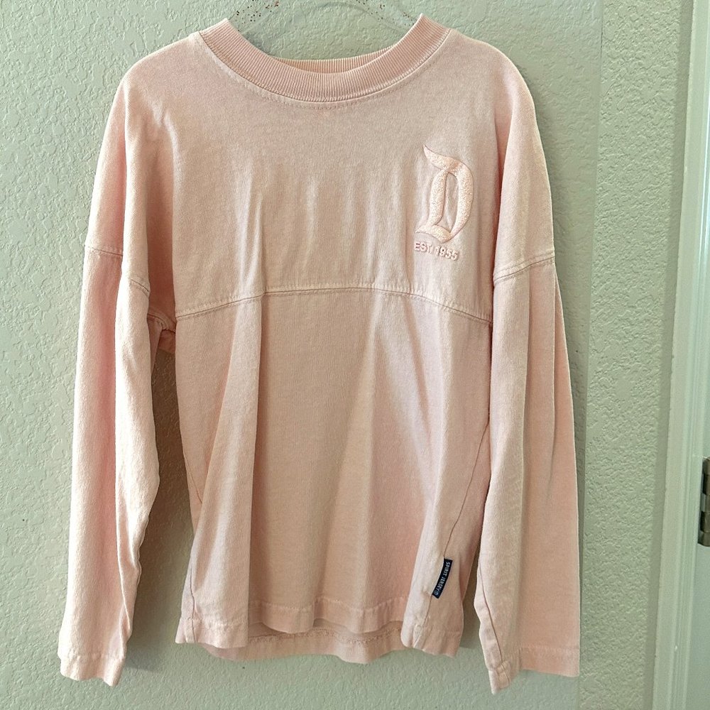 Disneyland Disney Parks Glitter printed pink pullover sweatshirt Size XS